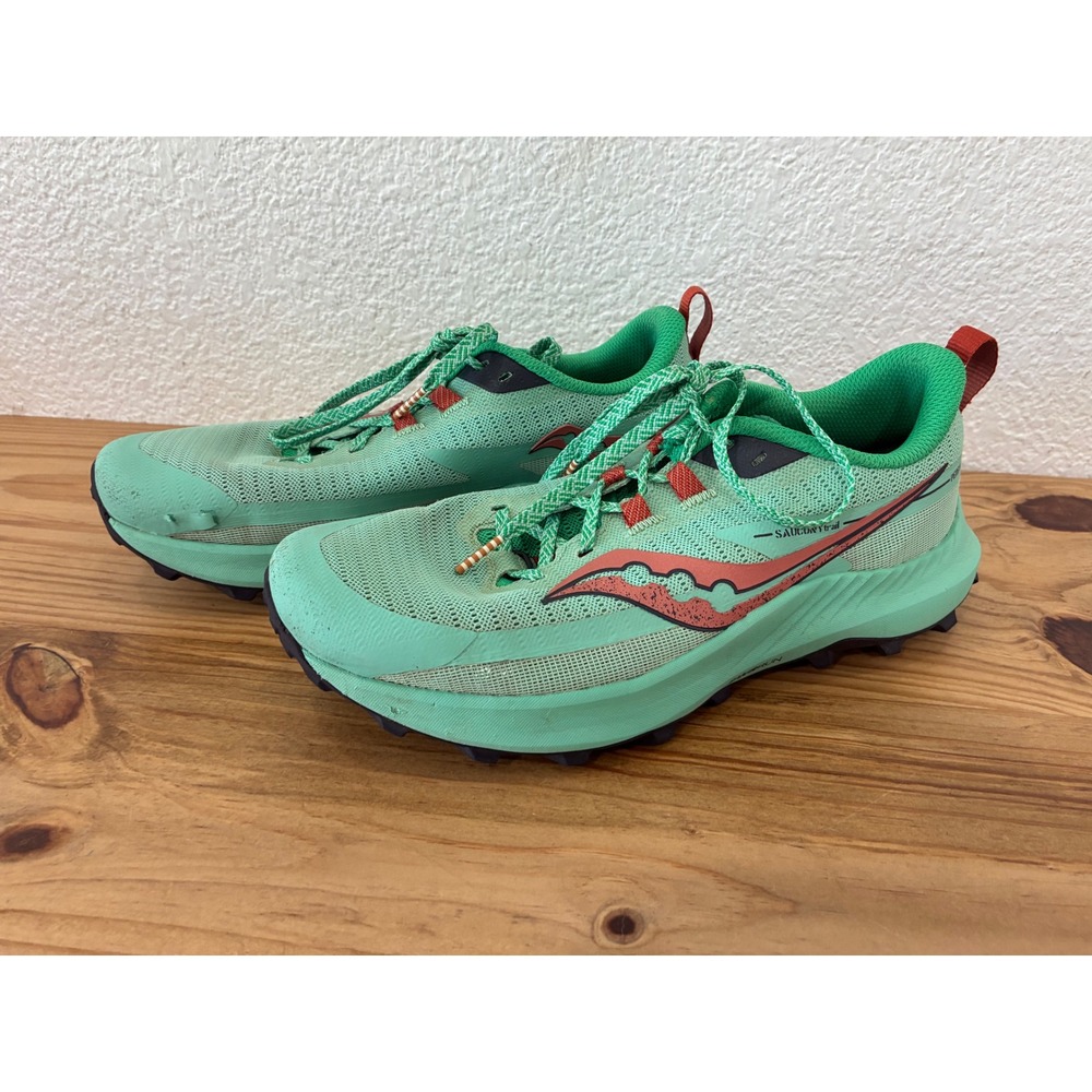 Saucony Peregrine 13 Womens Trail Running Shoes Mint Green S10838-25 Size 8.5